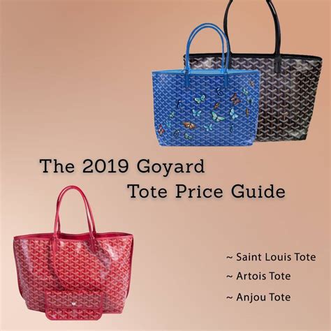 goyard pric|goyard tote price guide.